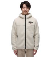 NAPAPIJRI T-Tynik FZH Herren Fleece-Jacke nachhaltige Sweat-Jacke mit seitlichen Eingriffstaschen Fleecejacke Schwarz oder Beige