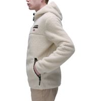 NAPAPIJRI T-Tynik FZH Herren Fleece-Jacke nachhaltige Sweat-Jacke mit seitlichen Eingriffstaschen Fleecejacke Schwarz oder Beige