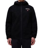 NAPAPIJRI T-Tynik FZH Herren Fleece-Jacke nachhaltige Sweat-Jacke mit seitlichen Eingriffstaschen Fleecejacke Schwarz oder Beige