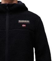 NAPAPIJRI T-Tynik FZH Herren Fleece-Jacke nachhaltige Sweat-Jacke mit seitlichen Eingriffstaschen Fleecejacke Schwarz oder Beige