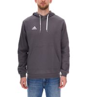 adidas Entrada 22 Hoody Herren Kapuzen-Pullover nachhaltiger Herren Baumwoll-Sweater mit Kängurutasche Hoodie Schwarz oder Grau