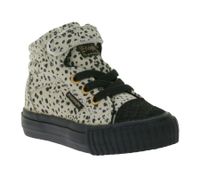 BRITISH KNIGHTS Dee Sneakers Mid-Top con Motivo per Bambini, Scarpe Stringate con Punta Rinforzata B48-3728I-01 Beige/Nero