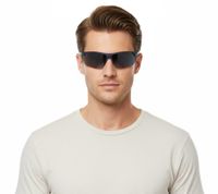 Gafas de sol deportivas Champion para hombre, gafas deportivas polarizadas, gafas de vacaciones, filtro de categoría 3 en azul oscuro/negro, negro/morado o azul grisáceo/azul
