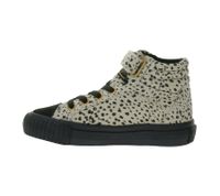 BRITISH KNIGHTS Dee Kinder Mid-Top Sneaker mit Punkten Mädchen und Jungen Schnür-Schuhe mit verstärktem Zehenbereich B48-3728C-01 Beige/Schwarz