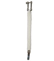 Bracelet I-BRACE en paracorde - Bracelet de survie tressé en corde de parachute résistante à la déchirure IB-1030 Blanc