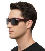 Occhiali da sole Champion da uomo, occhiali da sole casual polarizzati, occhiali da sole per le vacanze con e senza filtro, rosso bordeaux o marrone
