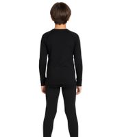 odlo Kinder Thermo-Shirt mit ZeroScent-Technologie Funktionsshirt Langarm-Shirt 10459 1500 Schwarz