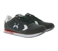 U.S ATHLETIC Speed Run Herren Sport-Sneaker in Canvas-Wildlederoptik Schnür-Schuhe Turnschuhe Grau, Schwarz, Weiß oder Navy