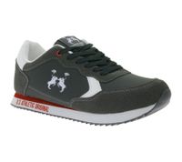 U.S ATHLETIC Speed Run Herren Sport-Sneaker in Canvas-Wildlederoptik Schnür-Schuhe Turnschuhe Grau, Schwarz, Weiß oder Navy