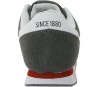 U.S ATHLETIC Speed Run Herren Sport-Sneaker in Canvas-Wildlederoptik Schnür-Schuhe Turnschuhe Grau, Schwarz, Weiß oder Navy