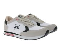 U.S ATHLETIC Speed Run Herren Sport-Sneaker in Canvas-Wildlederoptik Schnür-Schuhe Turnschuhe Grau, Schwarz, Weiß oder Navy