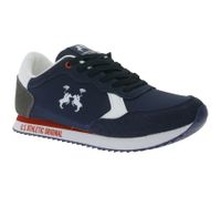 U.S ATHLETIC Speed Run Herren Sport-Sneaker in Canvas-Wildlederoptik Schnür-Schuhe Turnschuhe Grau, Schwarz, Weiß oder Navy