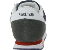 U.S ATHLETIC Speed Run Herren Sport-Sneaker in Canvas-Wildlederoptik Schnür-Schuhe Turnschuhe Grau, Schwarz, Weiß oder Navy
