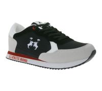 U.S ATHLETIC Speed Run Herren Sport-Sneaker in Canvas-Wildlederoptik Schnür-Schuhe Turnschuhe Grau, Schwarz, Weiß oder Navy