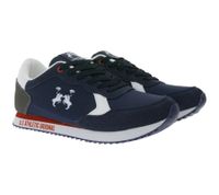 U.S ATHLETIC Speed Run Herren Sport-Sneaker in Canvas-Wildlederoptik Schnür-Schuhe Turnschuhe Grau, Schwarz, Weiß oder Navy