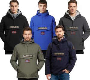 Giacca anorak idrorepellente NAPAPIJRI Rainforest Giacca invernale Grigio, Nero, Blu Royal, Blu Scuro o Cachi