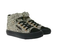 BRITISH KNIGHTS Dee Kinder Mid-Top Sneaker mit Punkten Mädchen Schnür-Schuhe Jungen mit verstärktem Zehenbereich Schwarz/Olivgrün oder Beige/Schwarz