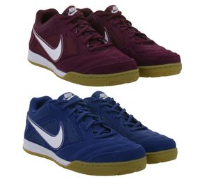 Baskets basses rétro NIKE Gato pour homme et femme, en cuir véritable, modèle HQ6020, coloris bordeaux et bleu.