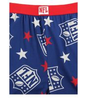 Pantalones de pijama RE:COVERED X NFL con escudo y estrellas para hombre, de algodón, con el logo de la NFL, en azul o negro