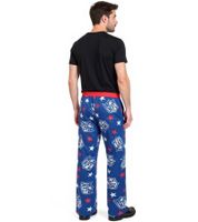 Pantalones de pijama RE:COVERED X NFL con escudo y estrellas para hombre, de algodón, con el logo de la NFL, en azul o negro