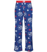 Pantalones de pijama RE:COVERED X NFL con escudo y estrellas para hombre, de algodón, con el logo de la NFL, en azul o negro