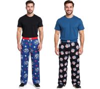 Pantalones de pijama RE:COVERED X NFL con escudo y estrellas para hombre, de algodón, con el logo de la NFL, en azul o negro