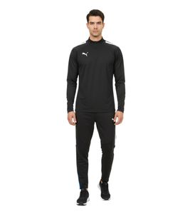 PUMA Teamliga 1/4 Zip Top Men's Sweatshirt Sustainable Training Shirt with dryCELL Sport Shirt 657236 03 Black