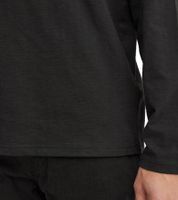 11 PROJECT Emilio Herren Longsleeve Basic-Shirt mit Rundhals-Ausschnitt Baumwoll-Shirt 21300996ME Blau, Weiß oder Schwarz