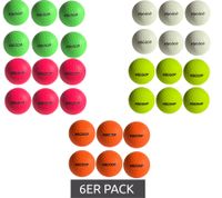 Paquete de 6 pelotas de hockey callejero SCOOP X-Treme con diseño de hoyuelos - Material deportivo - Blanco, verde, rosa, amarillo o naranja