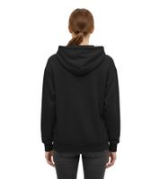 ZWILLINGSHERZ Women's Hooded Zip-Up Hoodie with Pockets 46094-3 Black