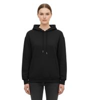Sudadera con capucha y bolsillo ZWILLINGSHERZ para mujer, 46093-3, color negro