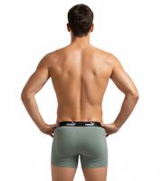 3-Pack PUMA Basic Boxer Shorts for Men, Cotton Underwear 100003547 001 Black/Grey Melange/Green