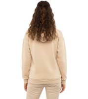 ZWILLINGSHERZ Women's Hooded Zip-Up Hoodie with Pockets 46094 Gray, Beige, Pink, or Black
