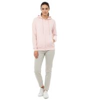 ZWILLINGSHERZ Women's Hooded Zip-Up Hoodie with Pockets 46094 Gray, Beige, Pink, or Black