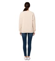 ZWILLINGSHERZ Pullover Damen Sweat-Pullover schlichter Winter-Pulli mit Rundhals 46092 Grau, Beige oder Hellblau