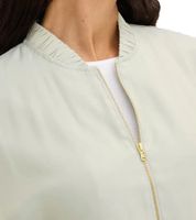 Shiny Women's Blouson Fashionable Transitional Jacket Satin Bomber Jacket Oversized 913821 Mint/Gold