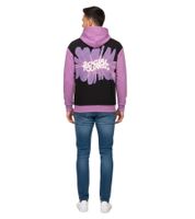 Hollister X Social Tourist Men's Hoodie with Social Tourist Print, Cotton Pullover 365-352-0015-641 Black/Purple