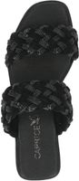Sporty CAPRICE mules, slip-on shoes for women 9-9-27103-20 030 Black