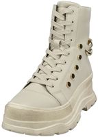 Elegant Bagatt ankle boots, lace-up shoes for women D31-ABN50-5000-5200 Beige