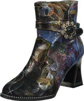 Versatile Laura Vita ankle boots for women JACBO 13 Bleu Blue