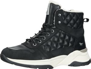 Stivaletti alla moda MUSTANG, scarpe con lacci da donna 1438-603-9 Nero