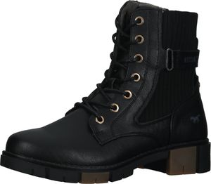 Sporty MUSTANG ankle boots, lace-up shoes for women 1443-502-9 Black