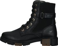 Sporty MUSTANG ankle boots, lace-up shoes for women 1443-502-9 Black