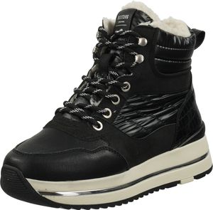 Trendy MUSTANG ankle boots, lace-up shoes for women, 1480-602-9, black