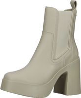 Trendy Steve Madden ankle boots, slip-on shoes for women, Climate SM19000002-253, white