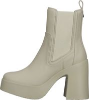 Trendy Steve Madden ankle boots, slip-on shoes for women, Climate SM19000002-253, white