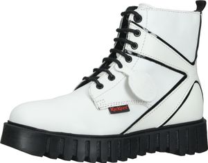 Stivaletti Kickers versatili, scarpe stringate da donna 910621-50 3 Bianco