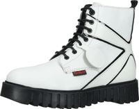 Bottines Kickers polyvalentes, chaussures à lacets pour femmes 910621-50 3 Blanc