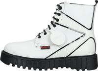 Bottines Kickers polyvalentes, chaussures à lacets pour femmes 910621-50 3 Blanc