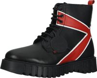 Bottines Kickers confortables à lacets pour femmes 910624-50 83 Noir